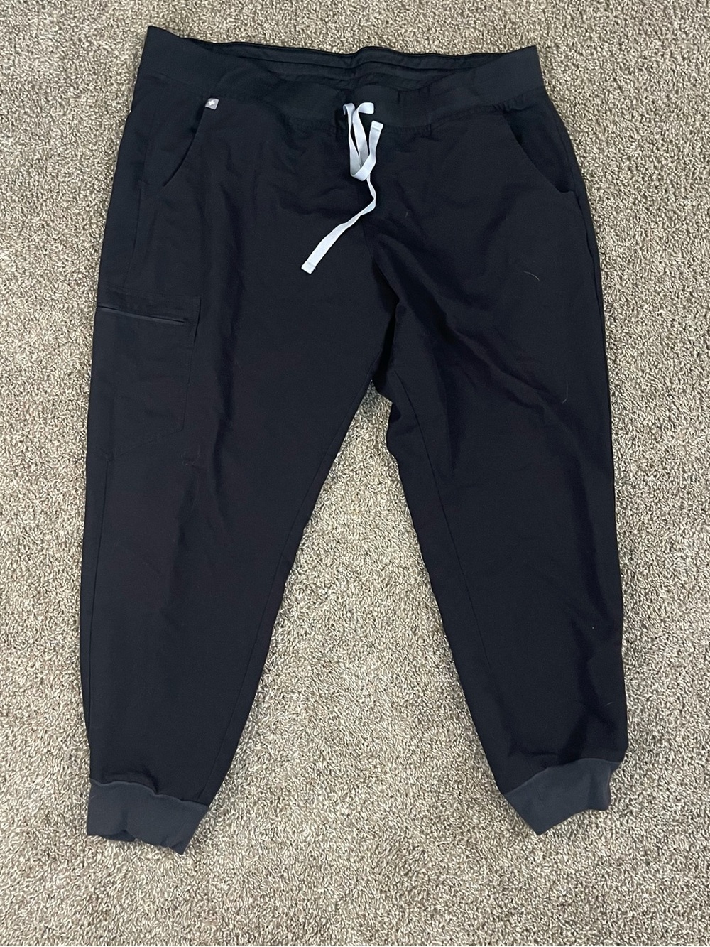 Figs Scrub Set Catarina Top Zamora Jogger Pants Black Women’s Size XXL Hospital - Picture 6 of 9
